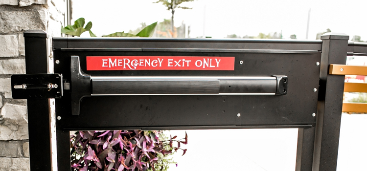 emergency push bar installation in Rohnert Park