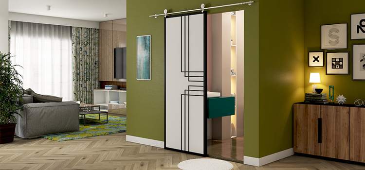 sliding bathroom door installation in Rohnert Park